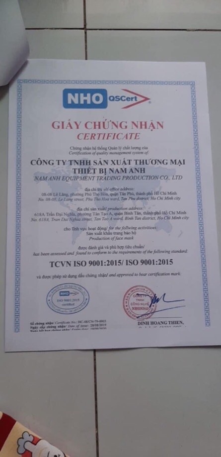 Khẩu trang y tế 4 lớp màu xanh siêu dày