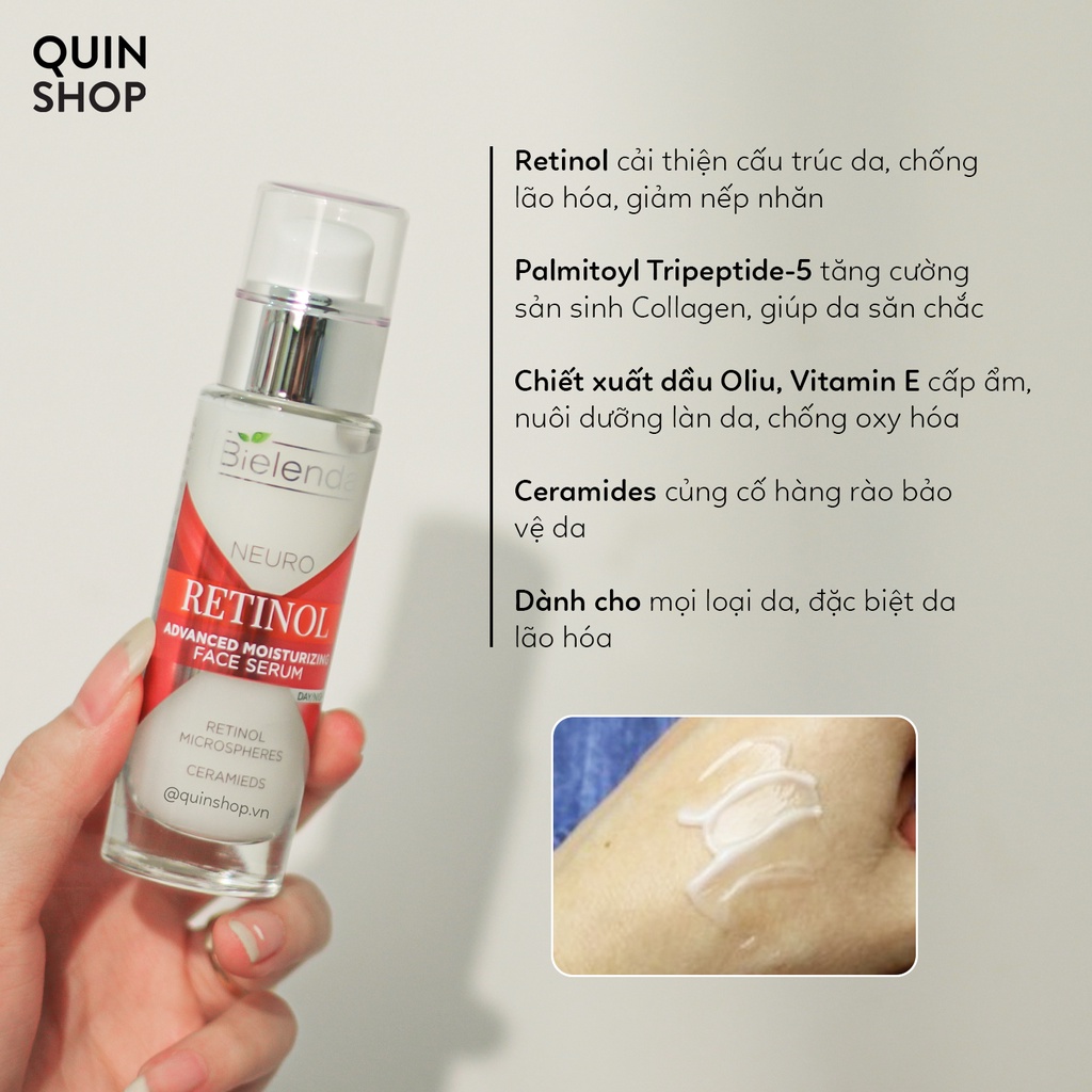 Tinh Chất Ngăn Ngừa Lão Hóa Bielenda Neuro Retinol Advanced Moisturizing Face Serum 30ml