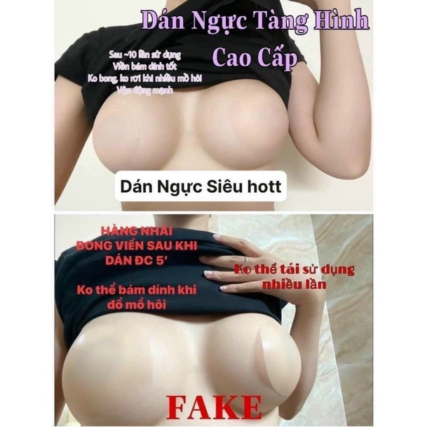 Siêu hot/ mẫu mới nhất - Hộp 3 cặp dán nhũ hoa tàng hình nhiệt tự thân Erblin