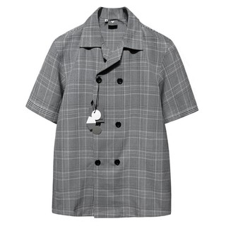 ÁO SƠ MI CARO Vintage 2 hàng khuy CHUOT TRANG Double Breasted Tailored
