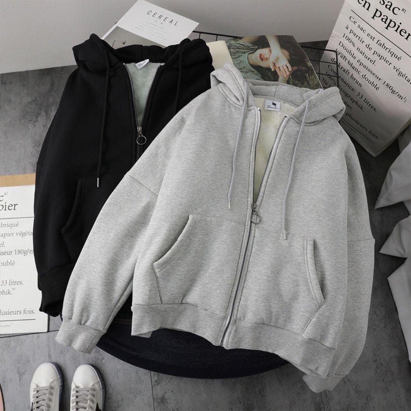 ÁO KHOAC HOODIE KÈM LOT LÔNG | BigBuy360 - bigbuy360.vn