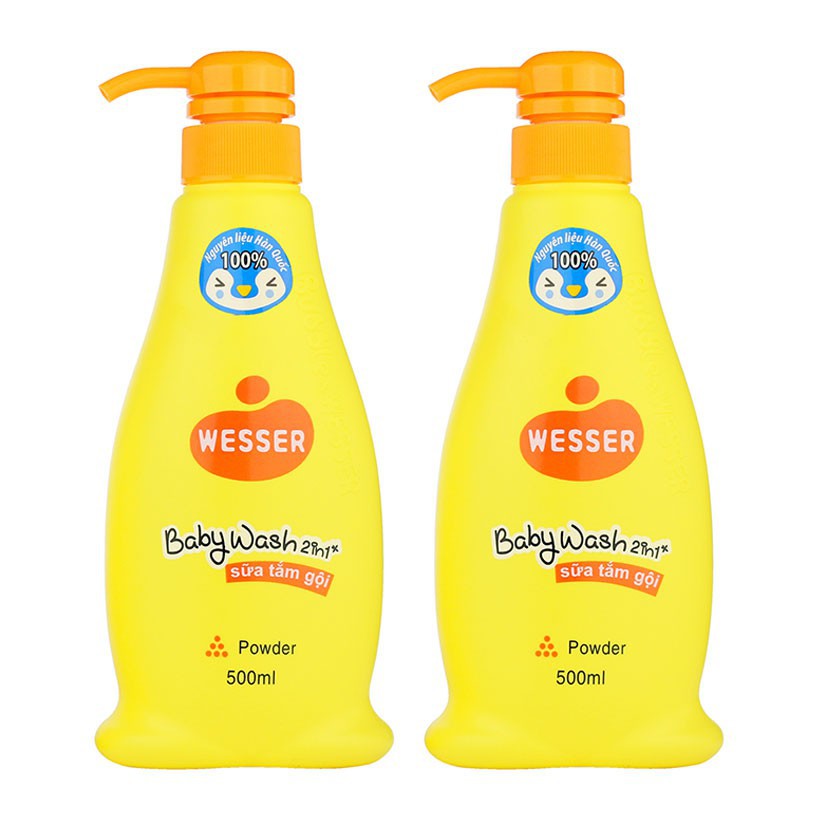 SỮA TẮM GỘI 2 IN 1 WESSER 200ML/500ML (chat chọn màu)