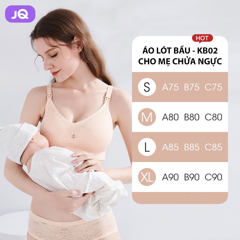 Áo lót bầu cho con bú JOYNCLEON ren mềm, nâng ngực và chống xệ