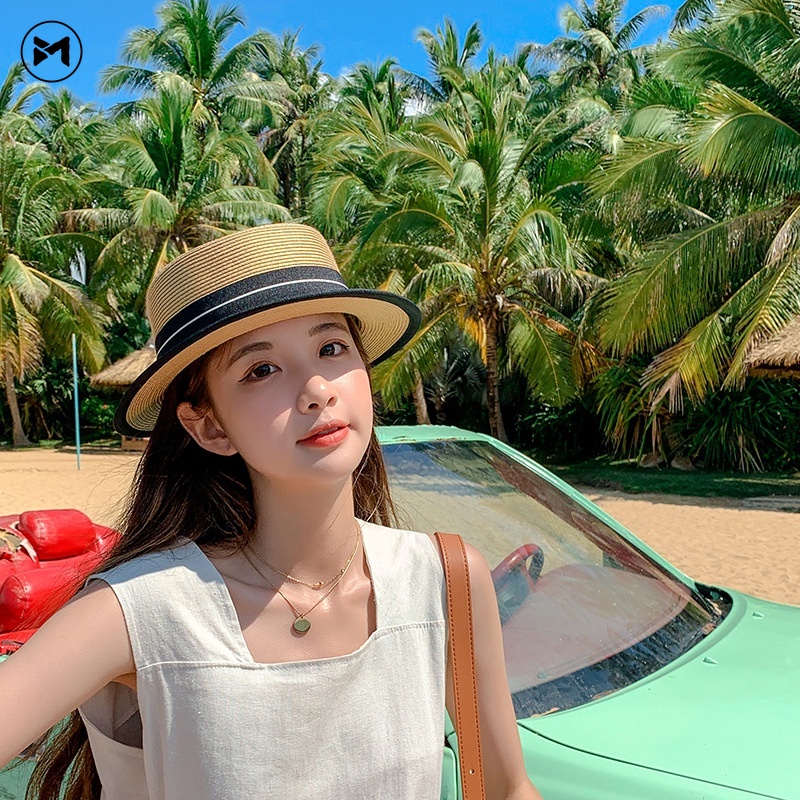 Nón Cói Rộng Vành Thoáng Khí Phong Cách Retro Thời Trang Cho Nữ 2022