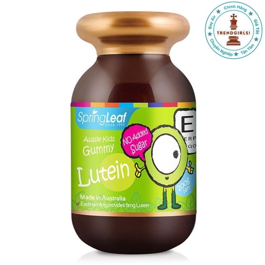 Viên kẹo Nhai Bổ Mắt Cho Bé Spring Leaf Aussie Lutein Kids Gummy của úc cho bé từ 2 tuổi