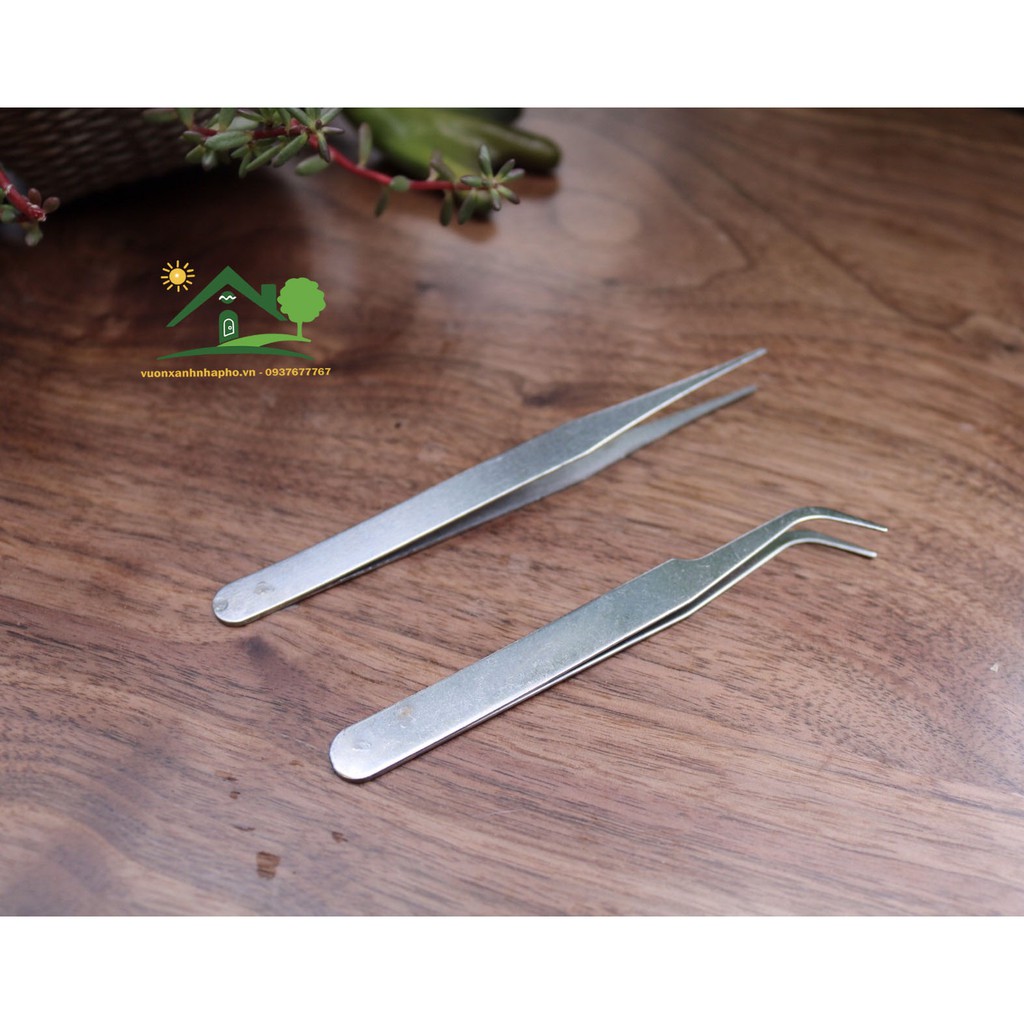 Nhíp gấp đa năng mũi cong dùng trang trí tiểu cảnh, gấp những vật khó size 11cm-17cm-25cm