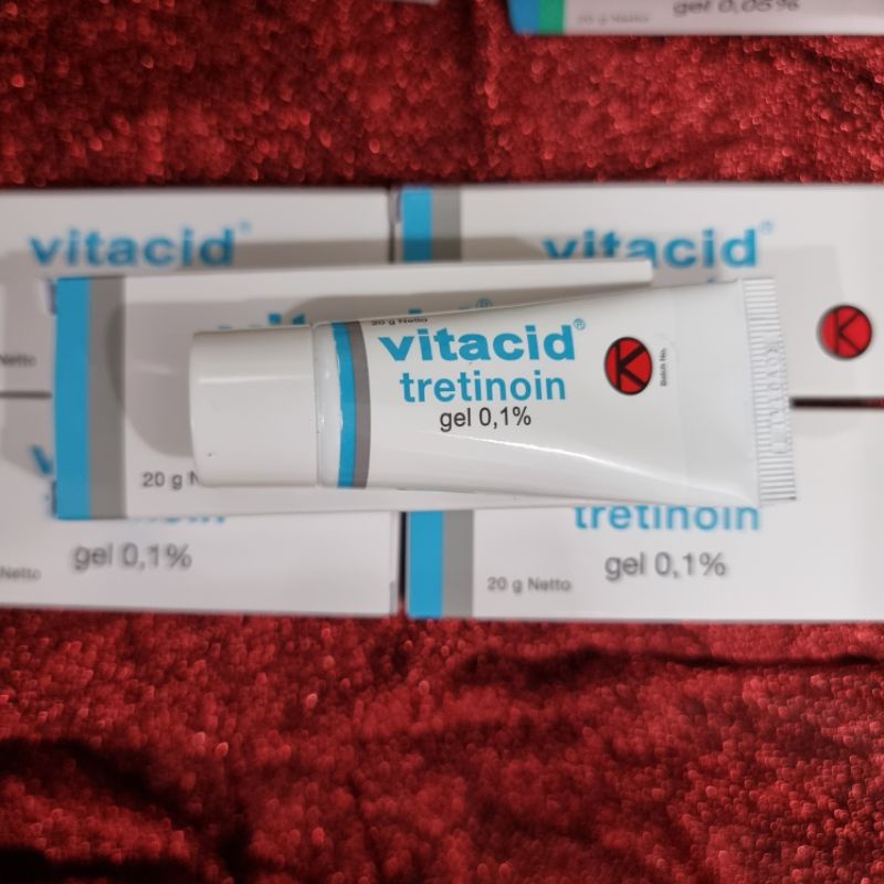 TRETINOIN - VITACID 0.1% DẠNG GEL - KEM GIẢM MỤN - KEM CHỐNG LÃO HÓA - NHẬP KHẨU INDONESIA