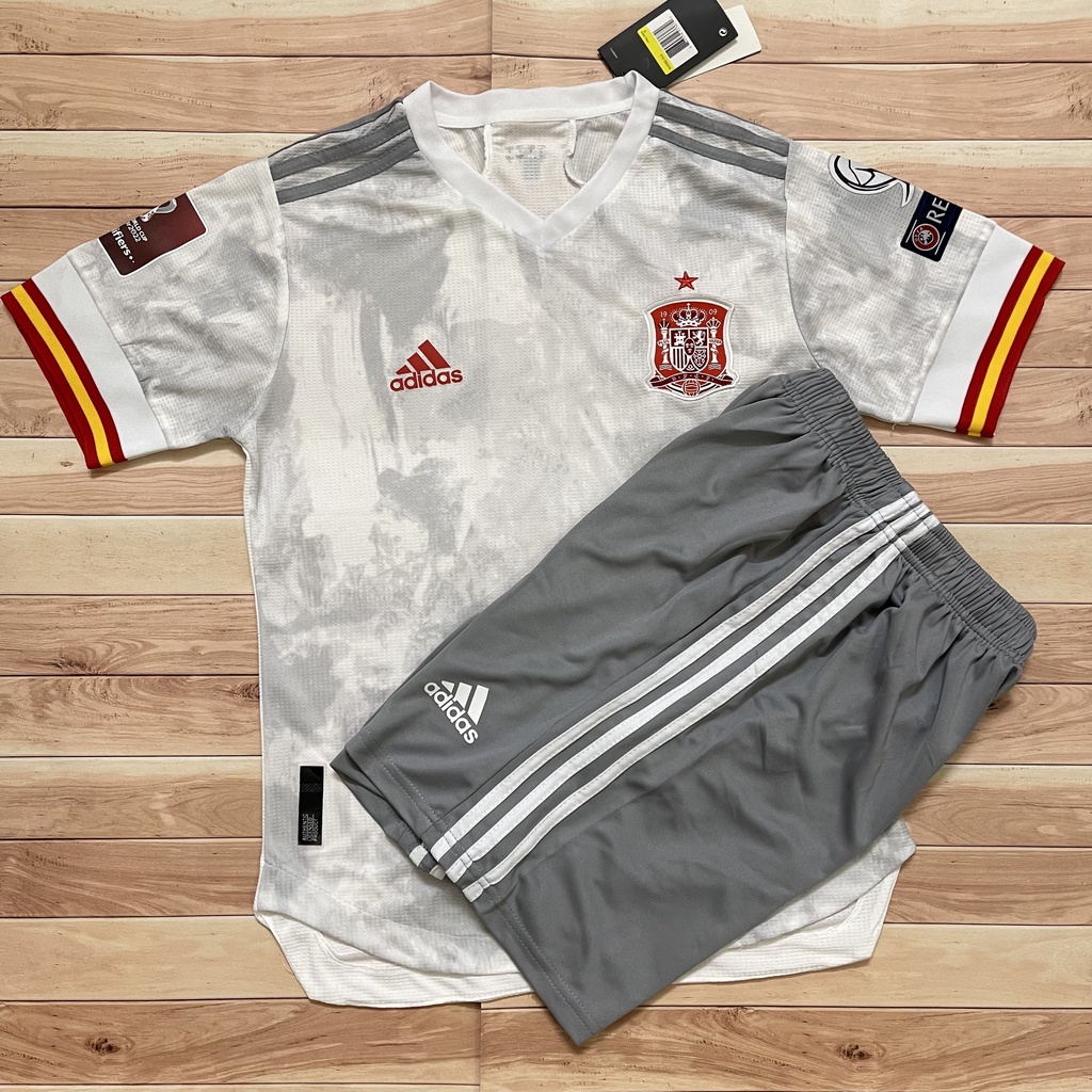 Áo Bóng Đá Đội Tuyển Tây Ban Nha WC 2022 - Chuẩn Mẫu Thi Đấu - Vải Polyester Thái Gai Lưới