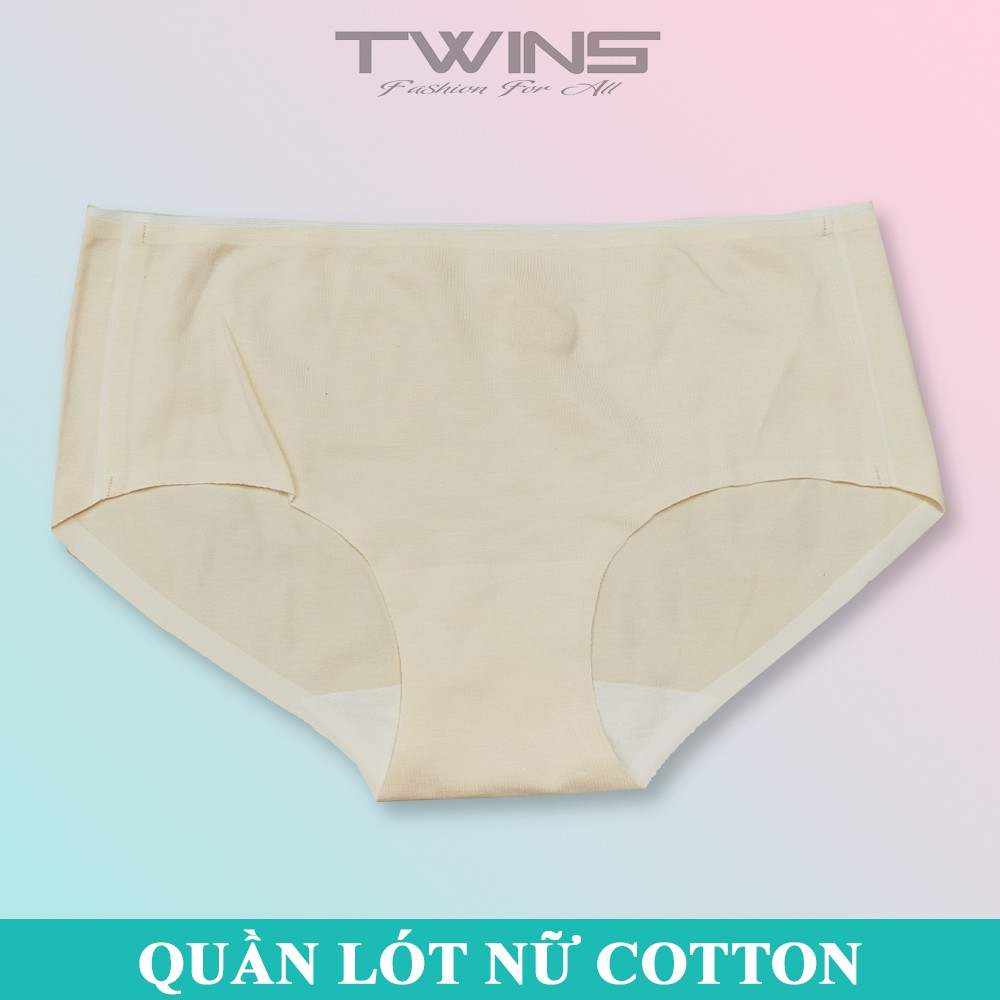 Quần lót nữ cotton kháng khuẩn cao cấp trơn mềm mại thoáng mát không lộ đường may size dưới 60kg