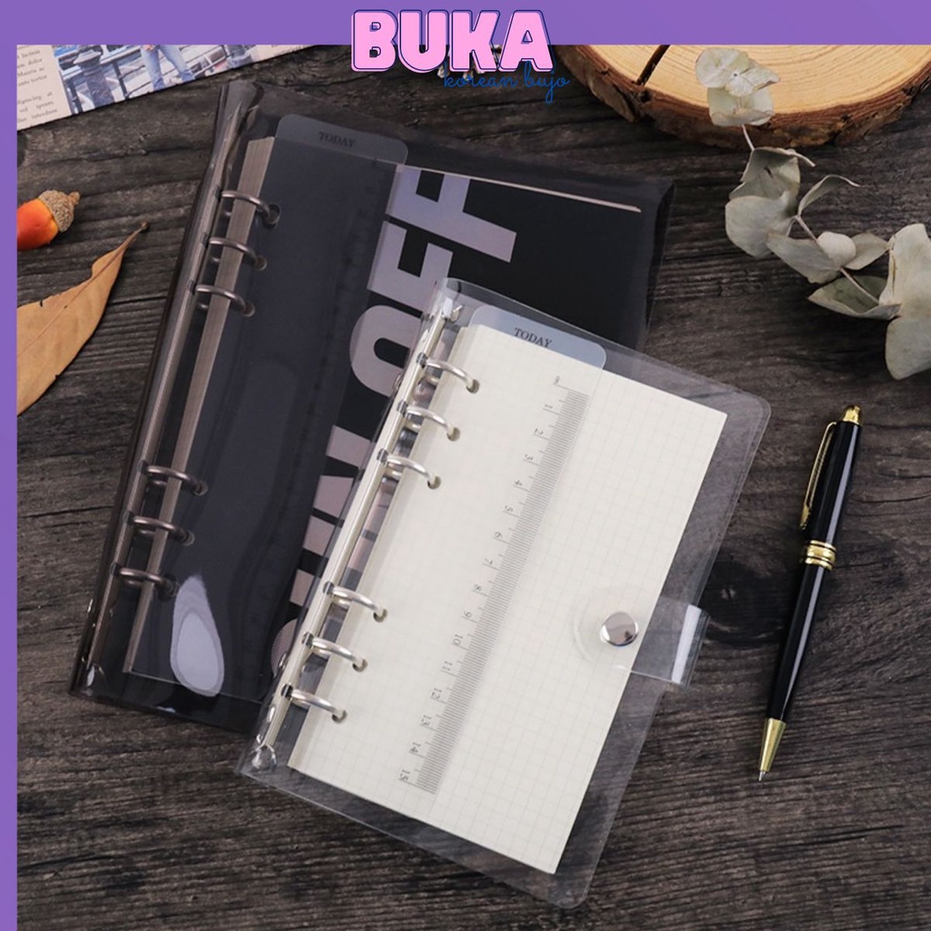 Sổ còng A6 6 còng bìa sổ còng binder giấy refill full set sổ A6 vpp Bukavn