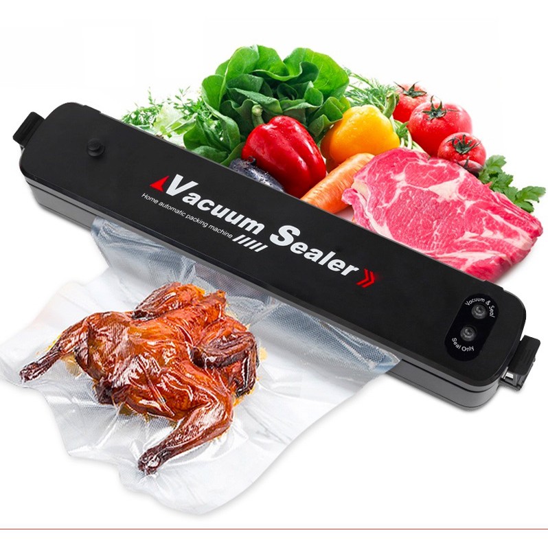 Máy hút chân không thực phẩm kiêm hàn miệng túi Vacuum Sealer Bảo quản thực phẩm - giữ màu sắc, mùi vị luôn tươi ngon