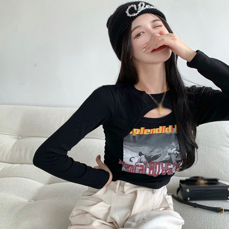 Áo Thun Thể Thao Dài Tay Ôm Dáng Thời Trang Dành Cho Nữ