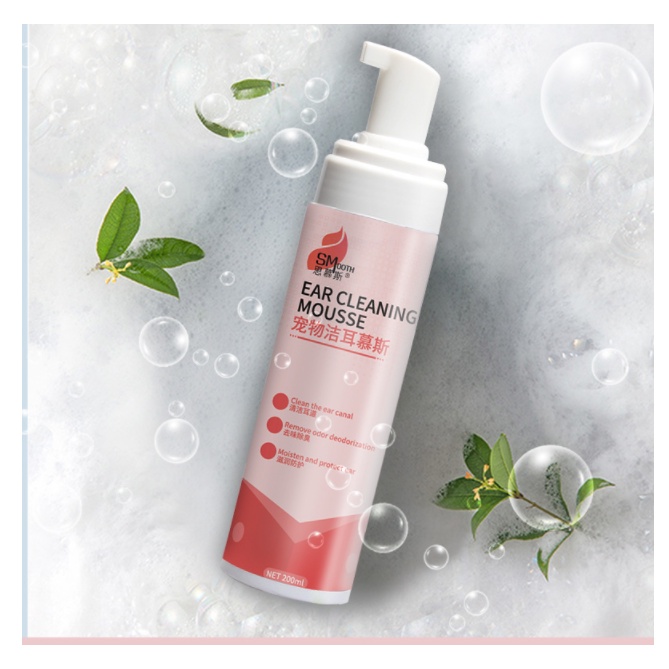 Dung Dịch Vệ Sinh Tai Dạng Bọt Cho Chó Mèo Smooth 200ml