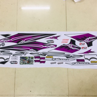 Tem roi Exciter 2009 lửa tím in màu sắc nét không bay màu