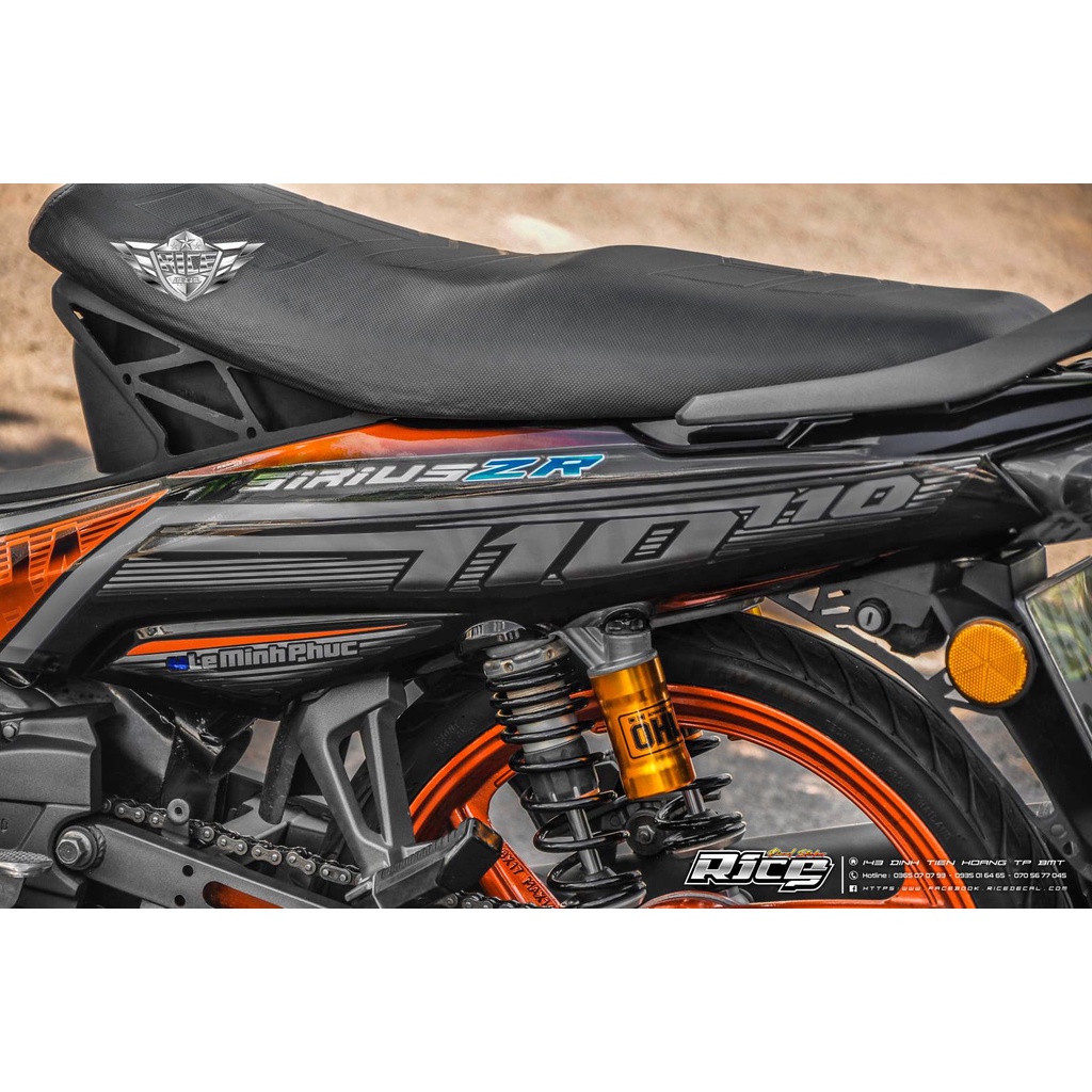 Tem Sirius Full đen Mâm cam MẪU ZR