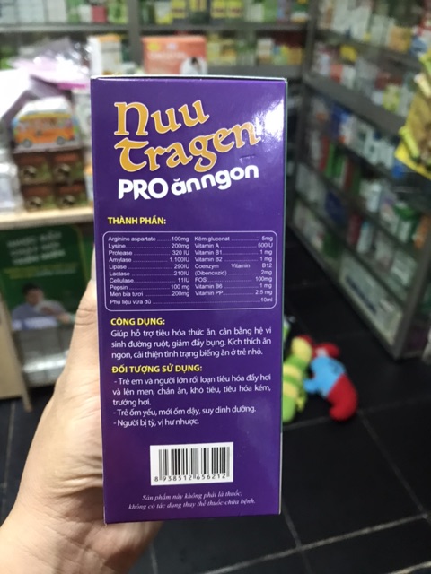 Siro NUUTRAGEN PRO- Ăn ngon,ngủ tốt, kích thích tiêu hóa,cải thiện biếng ăn ở trẻ,khó tiêu, đầy hơi,trướng bụng