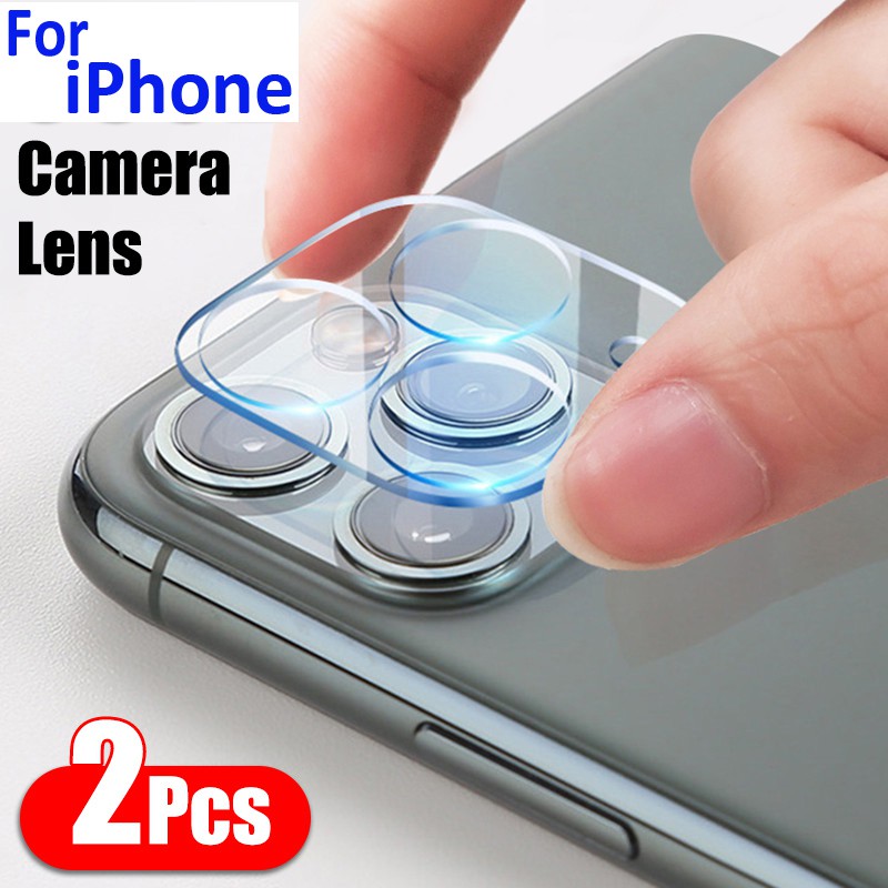 2 Pcs iPhone 12 Mini 12 Pro Max 11 Pro 3D Tempered Glass material Camera lens protector film