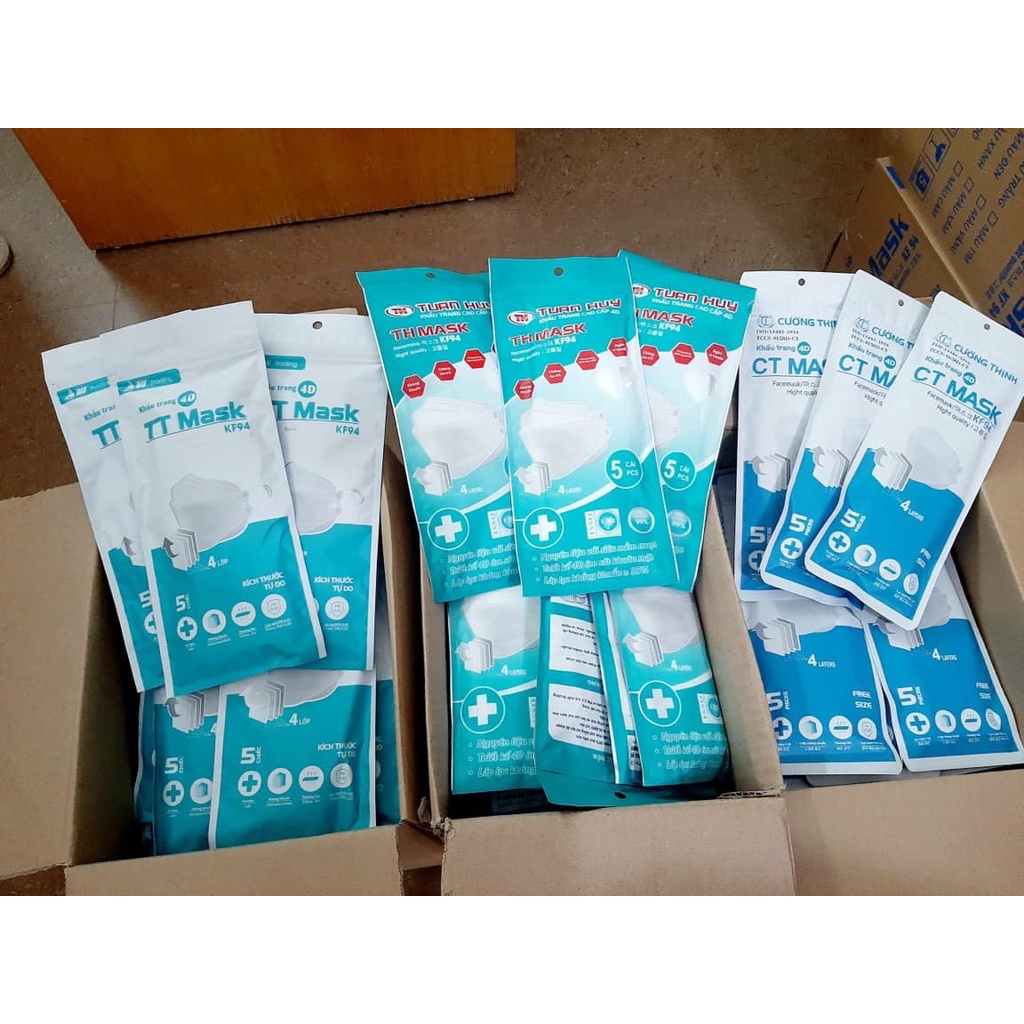 Khẩu Trang KF94 bịch 10 chiếc Cao Cấp 4 lớp thùng 300 chiếc shop Thủy Top | BigBuy360 - bigbuy360.vn