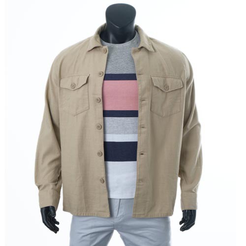 Áo Khoác Kaki Nam AE Màu Kem | BigBuy360 - bigbuy360.vn