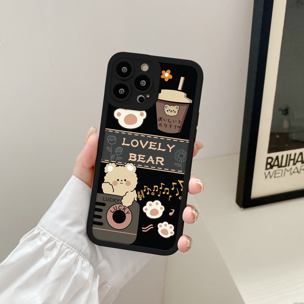 Ốp lưng iphone cạnh vuông lỗ camera lovely bear 6/6plus/7/7plus/8/8plus/x/xr/xs/11/12/13/pro/max/plus/promax-Awifi F5-1 | BigBuy360 - bigbuy360.vn