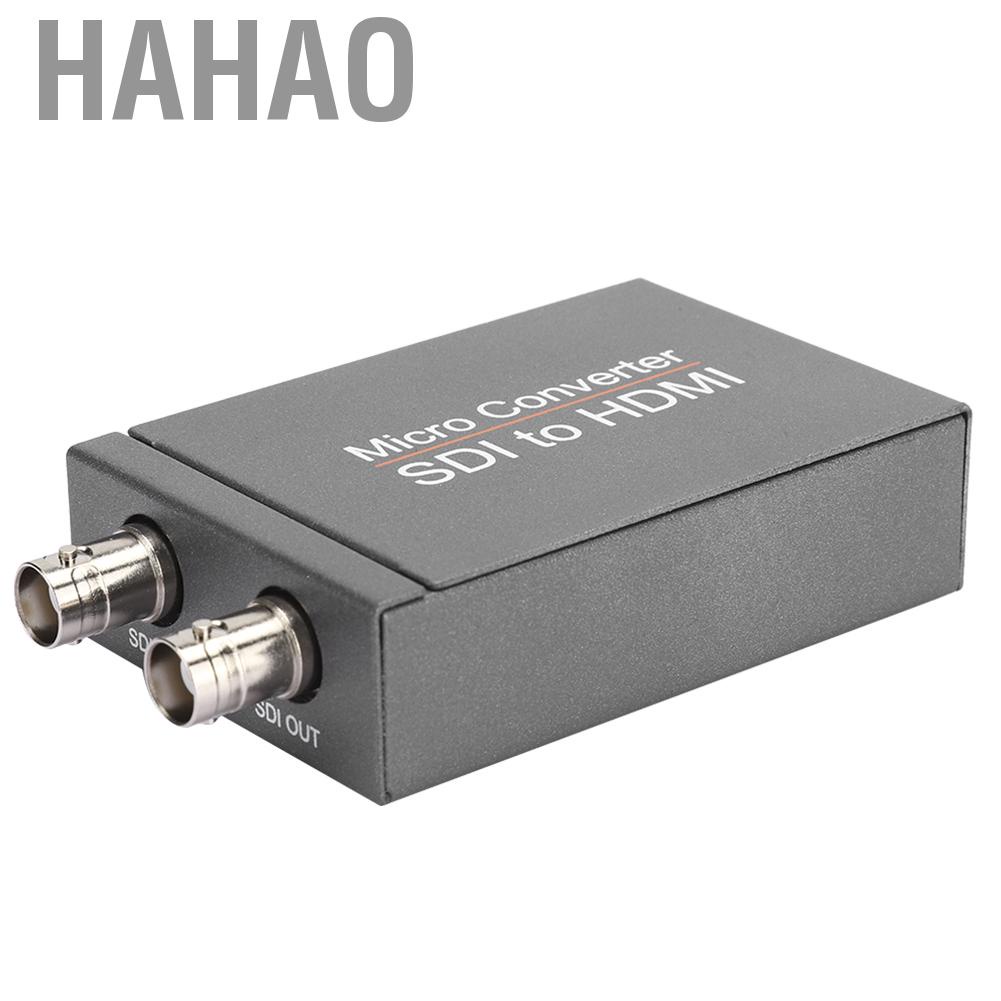 Hahao Mini HD SDI to HD/3G-SDI Converter Support 1080P Local Looping Output Signals Adapter