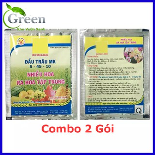 Combo 2 Gói Phân Bón Đầu Trâu NPK 5-45-10 Nhiều Hoa Ra Hoa Tập Trung