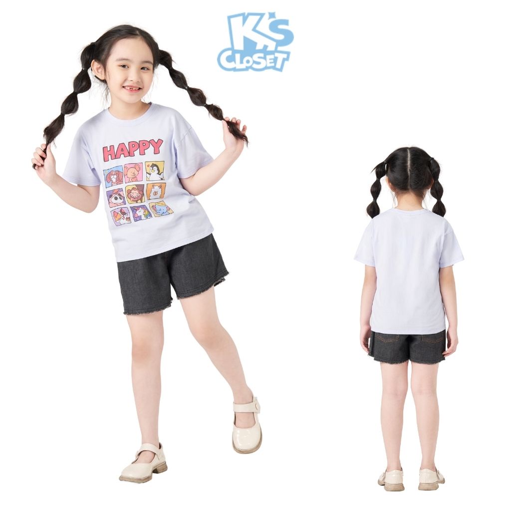 Áo Phông K's Closet Cộc Tay Cho Bé Trai Và Bé Gái  E024ONS / K218TWS TMĐT