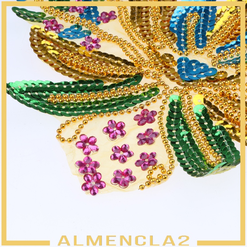 [ALMENCLA2] DIY Paillette Sequin Butterfly Embroidery Applique Patch Iron/Sew On Clothes