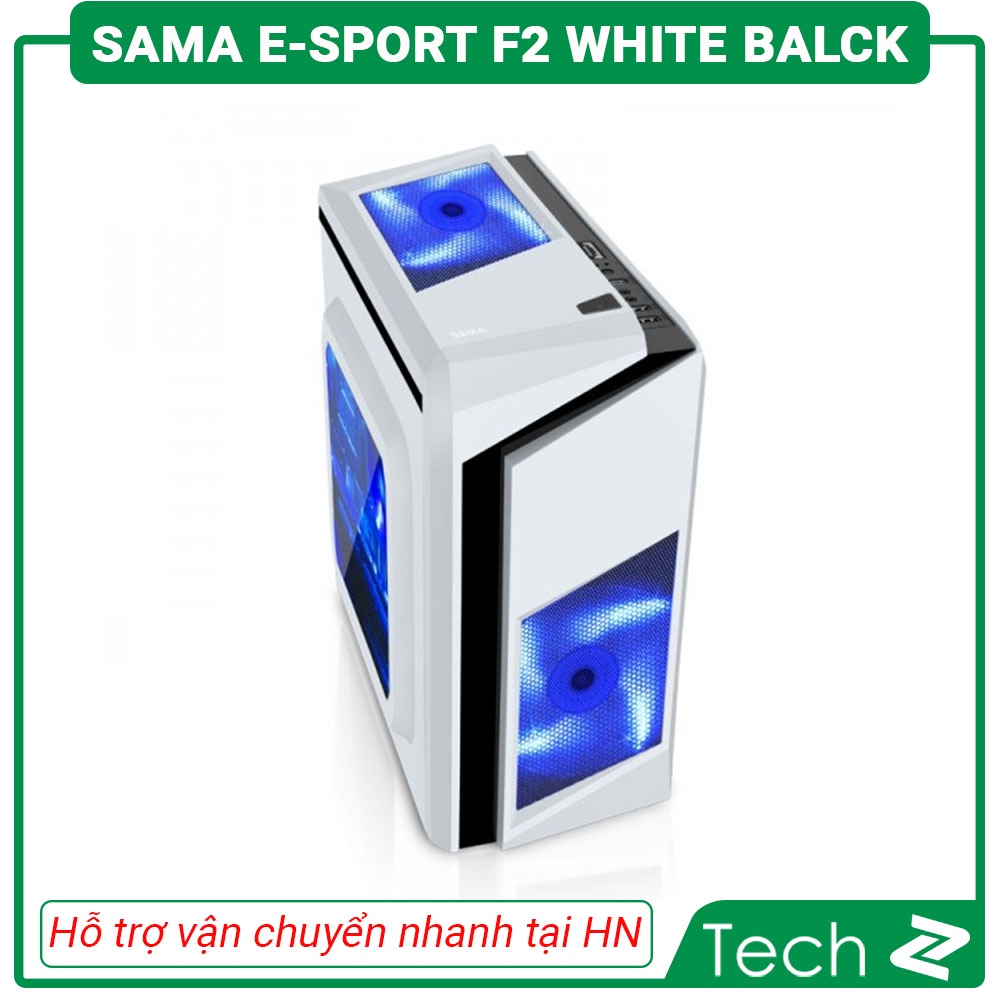 Vỏ máy tính Sama E Sport F2 (MicroATX, Mini-ITX, Đỏ Đen, Xanh Đen, Trắng Đen)