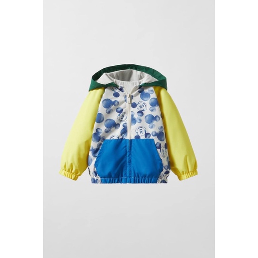 Áo khoác gió Mickey Zara sz 9/12M