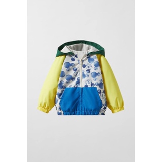 Áo khoác gió mickey zara sz 9/12m