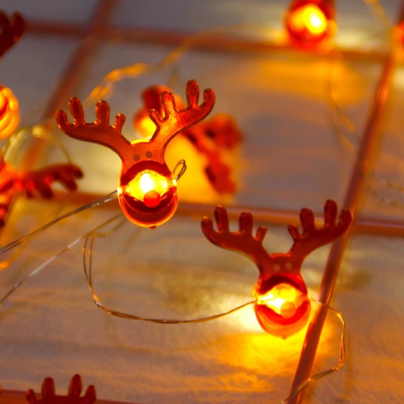 Dây đèn bóng led hình ông già noel/ người tuyết 3D độc đáo