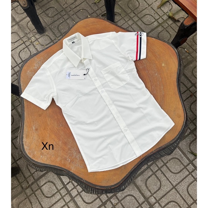 Áo Sơ Mi Cộc Trắng Thoms