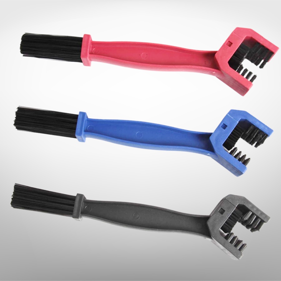 Bàn chải rửa xe 3D vệ sinh sên xích xe máy xe đạp 2 đầu chuyên dụng BC-03