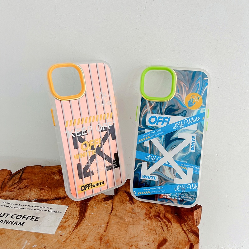 Ốp Điện Thoại In Logo OFF WHITE Sang Trọng Cho iphone 13 Pro Max i13 13pro 11ProMax i11 iX Xs XR Xs Max 7plus 8plus 12Pro 12 Pro Max