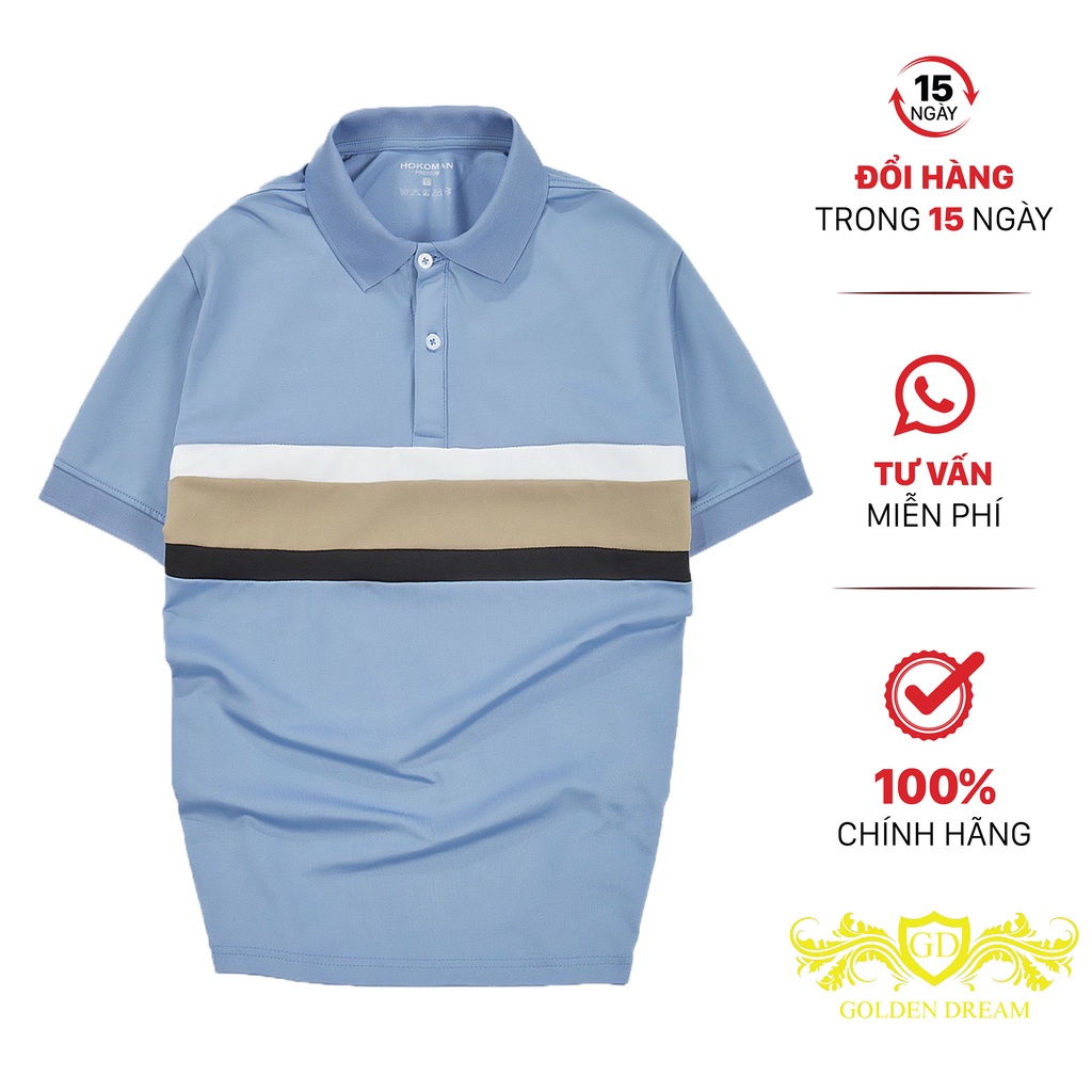 Aó Thun Nam Cổ PoLo Phối Sọc Ngang Ngực Cực Cuốn Hút Phong Cách Sành Điệu HK19