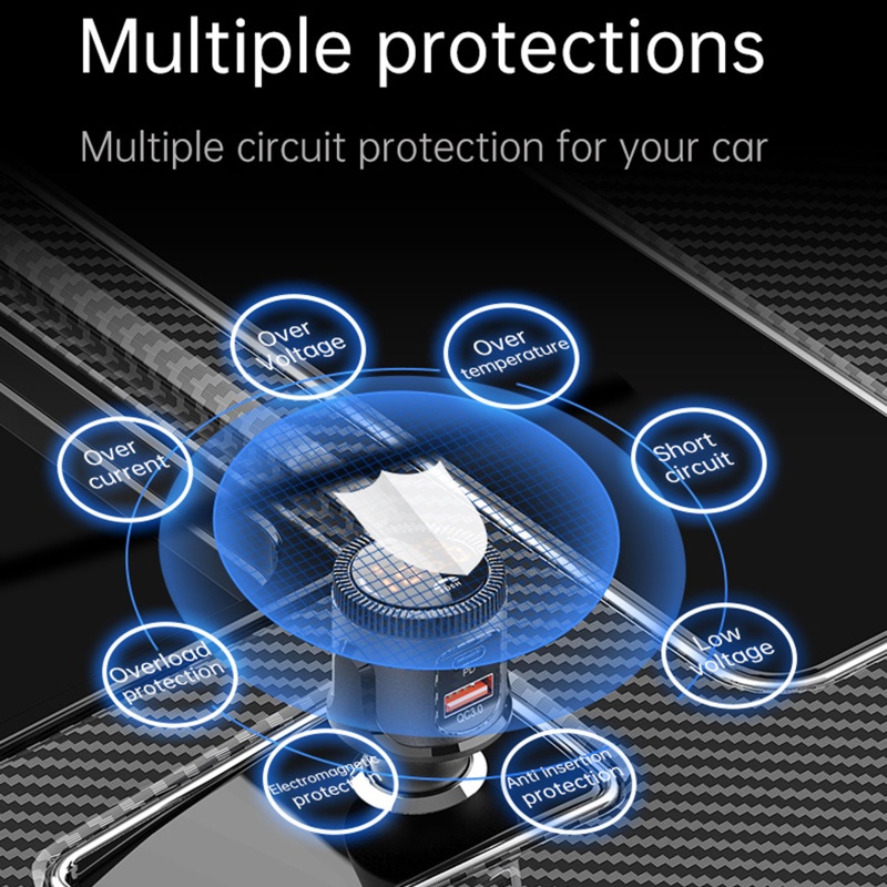 Máy Phát Nhạc Bluetooth PD 18W Sạc Nhanh Cho Xe Hơi