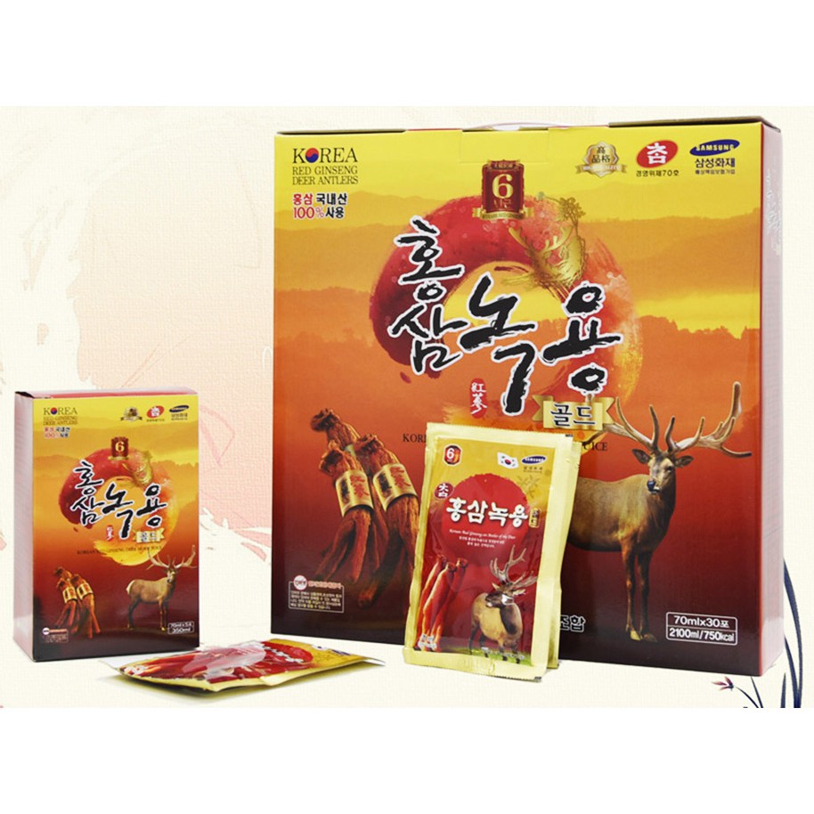 Nước Hồng Sâm Nhung Hươu Kanghwa Hàn Quốc, Hộp 30 gói