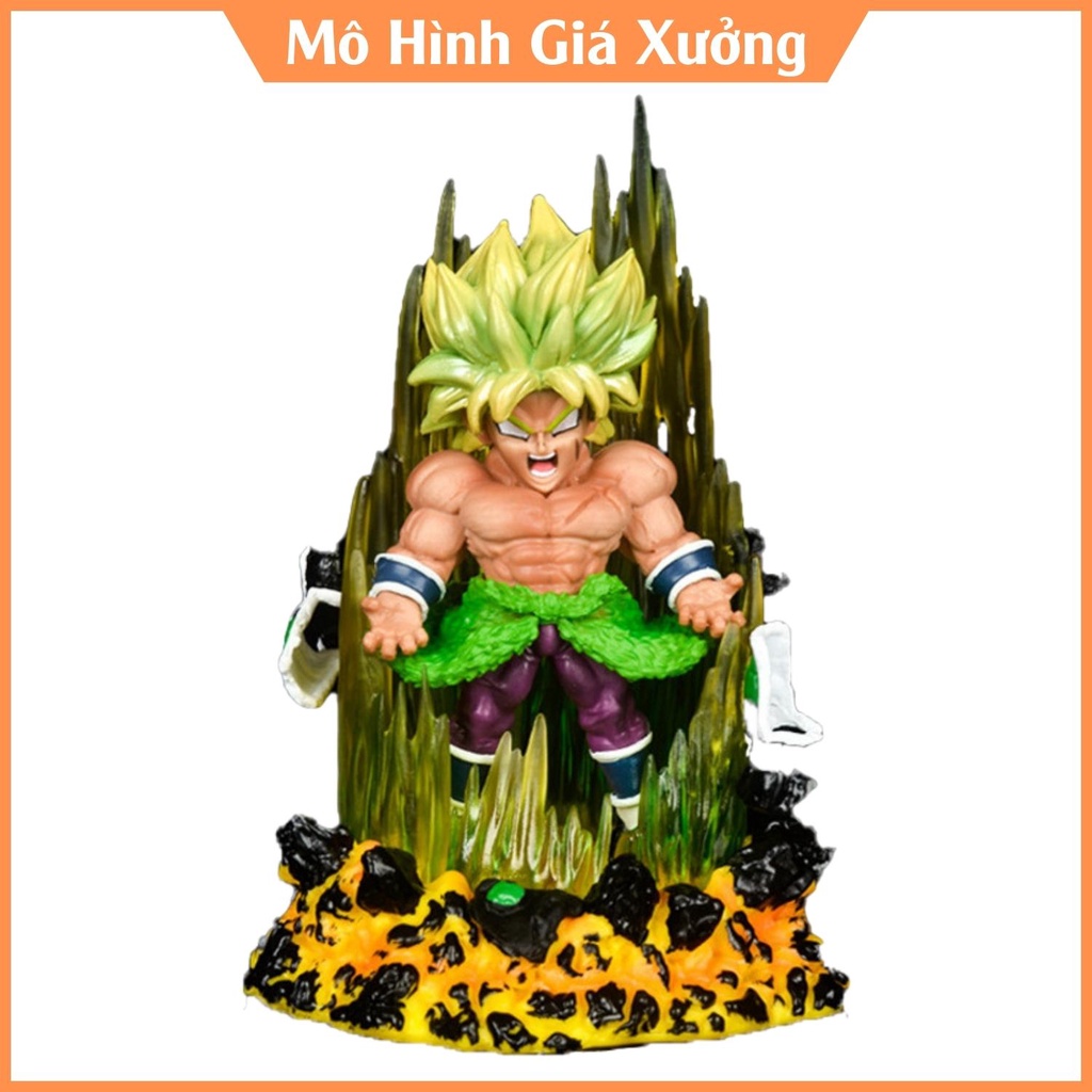 Mô hình Dragon Ball Broly Super Saiyan Có Đèn Led  - Cao 14cm mô hình figure 7 viên ngọc rồng giá xưởng