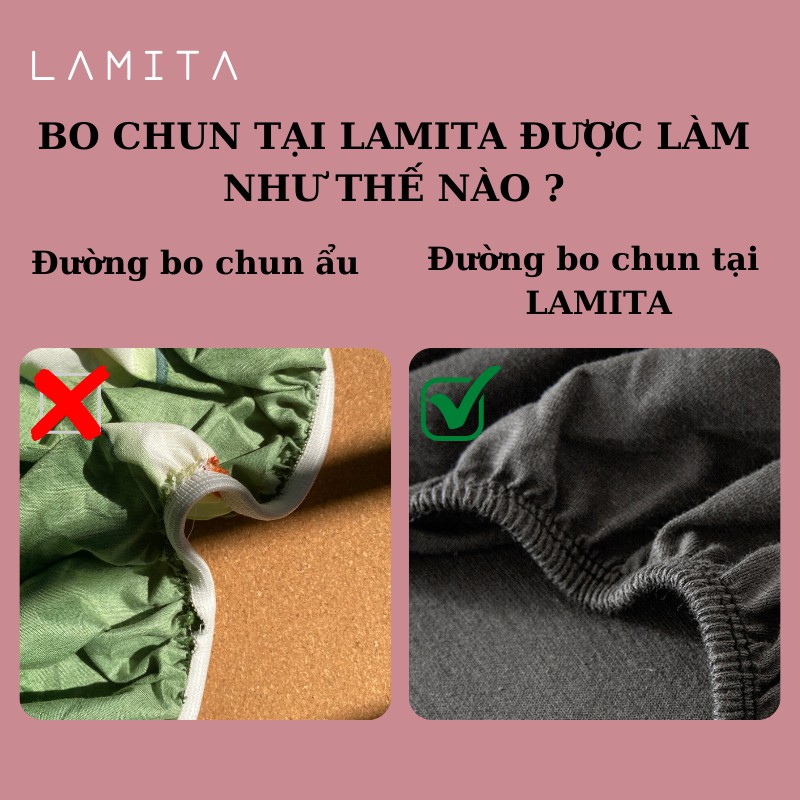 Bộ chăn ga gối Cotton poly Lamita Bedding đáng yêu chăn ga Hàn Quốc miễn phí bo chun drap ga giường CG09
