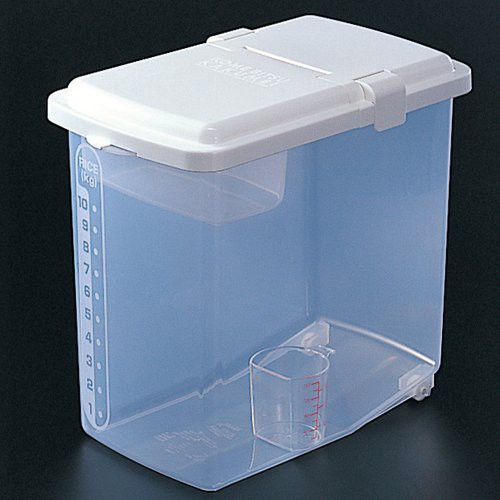 Thùng đựng gạo 10kg nắp bật có bánh xe Hàng Nội Địa Nhật