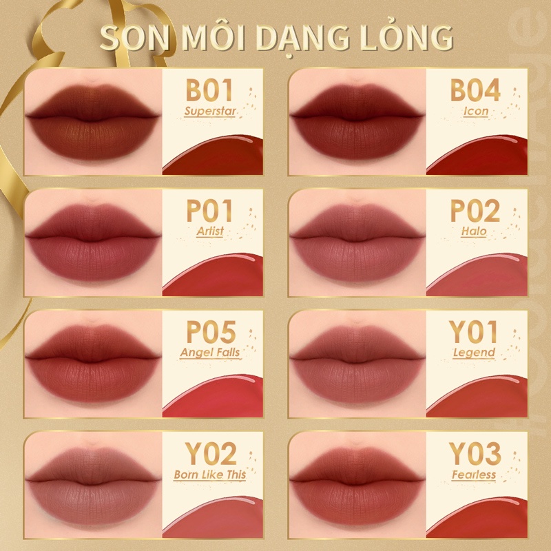 FOCALLURE Air Mist Lip Cream Velvet Silky-Smooth Waterproof Quick-dry Liquid Matt Lipstick 2.5g