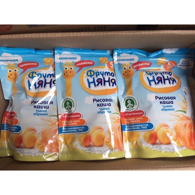 Bột ăn dặm fruto Nga