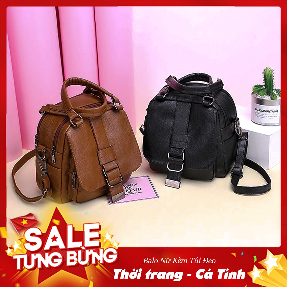 [ MỚI ] Balo Nữ Kiêm Túi Đeo Vai ( Thời Trang - Cá Tính )