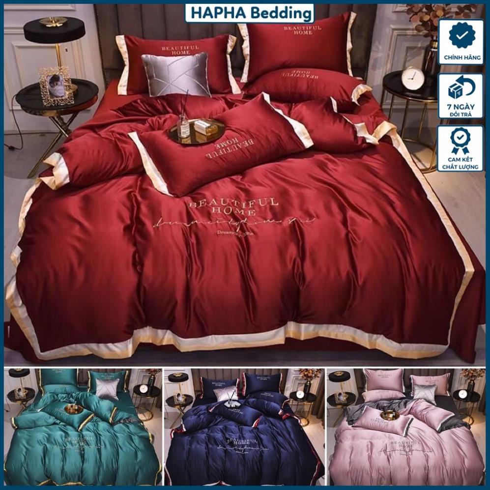 Chăn ga gối lụa thái ra giường cao cấp, bộ ga giường lụa 4 món phủ / chun, 1m 1m2 1m4 1m5 1m6 1m8 2mx2m 2m2