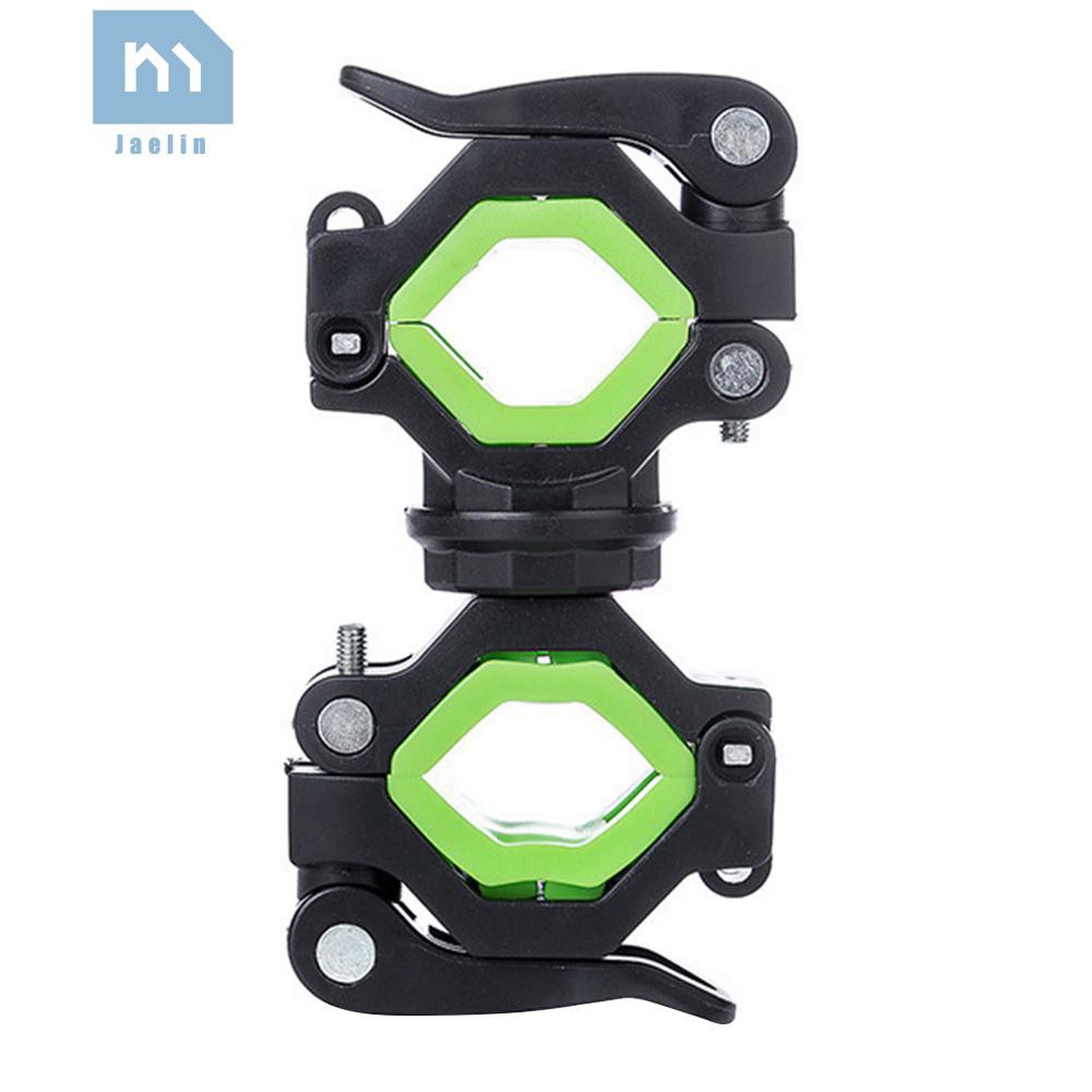 Jae【Ready Stock】Bike Rotating Flashlight Holder Bicycle Handlebar Light Mount Clamp Clip