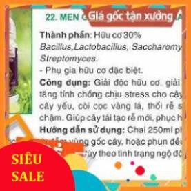 MEN GỐC NO4 250ML - CHUYÊN GIA GIẢI ĐỘC CHO CÂY TRỒNG BỊ NGỘ ĐỘC PHÂN BÓN, NGỘ ĐỘC THUỐC BVTV,...