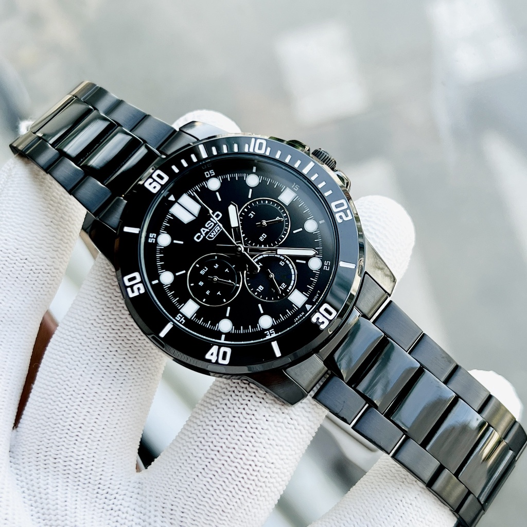 Đồng hồ nam dây thép Casio MTP VD300B 1E