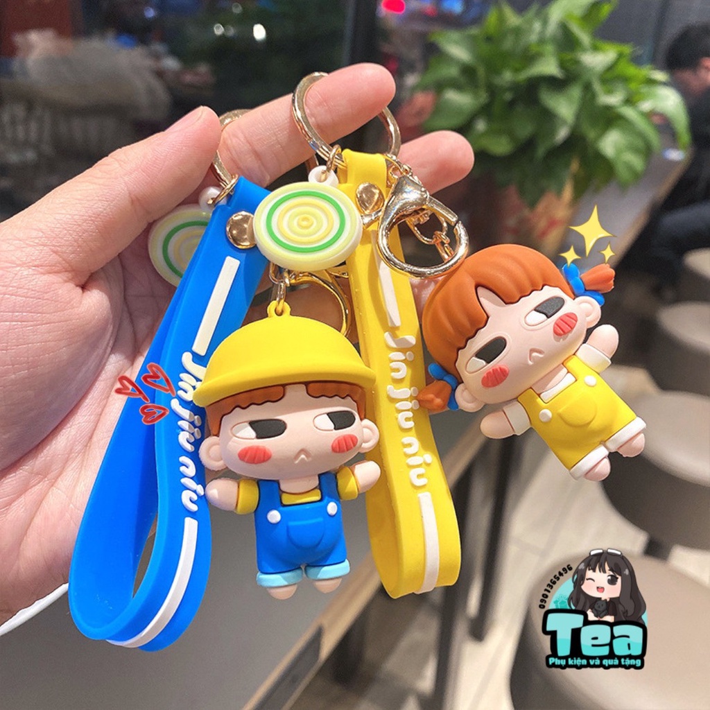 Móc khóa couple búp bê Jijinmiu siêu đáng yêu