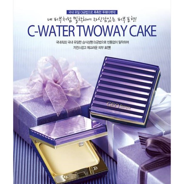 PHẤN PHỦ SIÊU MỊN ⭐ GEO XANH - GEO SEMPRE C⭐ - WATER TWO WAY CAKE | BigBuy360 - bigbuy360.vn